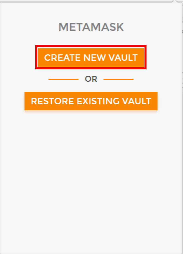 CREATE NEW VAULT